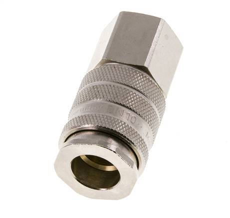 Nickel-plated Brass DN 10 Air Coupling Socket G 1/4 inch Female