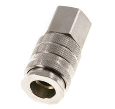 Nickel-plated Brass DN 10 Air Coupling Socket G 1/4 inch Female Double Shut-Off