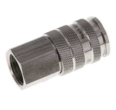 RVS DN 10 Luchtkoppeling Snelkoppeling G 1/2 inch Binnendraad Double Shut-Off