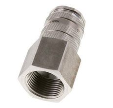 RVS DN 10 Luchtkoppeling Snelkoppeling G 3/4 inch Binnendraad Double Shut-Off