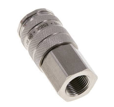 RVS DN 10 Luchtkoppeling Snelkoppeling G 3/8 inch Binnendraad Double Shut-Off