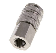 RVS DN 10 Luchtkoppeling Snelkoppeling G 3/8 inch Binnendraad Double Shut-Off