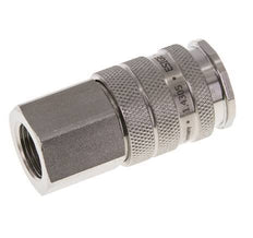 RVS DN 10 Luchtkoppeling Snelkoppeling G 3/8 inch Binnendraad Double Shut-Off