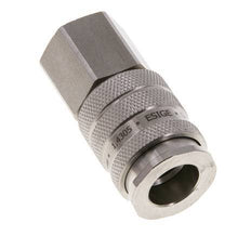 RVS DN 10 Luchtkoppeling Snelkoppeling G 3/8 inch Binnendraad Double Shut-Off