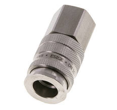 RVS DN 10 Luchtkoppeling Snelkoppeling G 3/8 inch Binnendraad Double Shut-Off