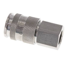 RVS 316L DN 10 Luchtkoppeling Snelkoppeling G 3/8 inch Binnendraad Double Shut-Off