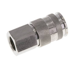 RVS 316L DN 10 Luchtkoppeling Snelkoppeling G 3/8 inch Binnendraad Double Shut-Off