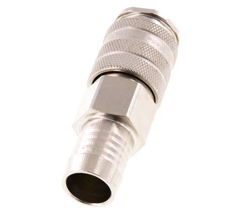 Vernikkeld Messing DN 10 Luchtkoppeling Snelkoppeling 19 mm Slangpilaar Double Shut-Off