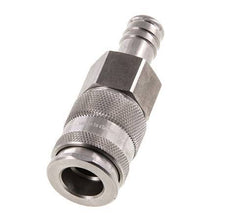 RVS DN 10 Luchtkoppeling Snelkoppeling 13 mm Slangpilaar Double Shut-Off