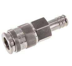 RVS DN 10 Luchtkoppeling Snelkoppeling 13 mm Slangpilaar Double Shut-Off