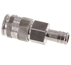 RVS DN 10 Luchtkoppeling Snelkoppeling 13 mm Slangpilaar Double Shut-Off