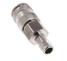 RVS DN 10 Luchtkoppeling Snelkoppeling 13 mm Slangpilaar Double Shut-Off