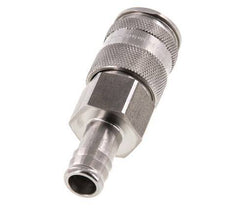 RVS DN 10 Luchtkoppeling Snelkoppeling 13 mm Slangpilaar Double Shut-Off