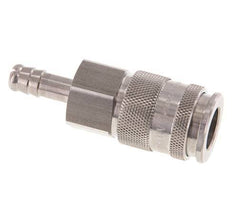 RVS DN 10 Luchtkoppeling Snelkoppeling 9 mm Slangpilaar Double Shut-Off