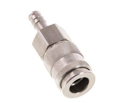 RVS DN 10 Luchtkoppeling Snelkoppeling 9 mm Slangpilaar Double Shut-Off