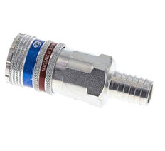 Staal/Messing DN 10.4 Safety Luchtkoppeling Snelkoppeling 13 mm Slangpilaar