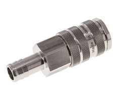 RVS 316L DN 10 Luchtkoppeling Snelkoppeling 19 mm Slangpilaar