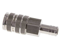 RVS 316L DN 10 Luchtkoppeling Snelkoppeling 19 mm Slangpilaar