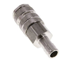 RVS 316L DN 10 Luchtkoppeling Snelkoppeling 19 mm Slangpilaar