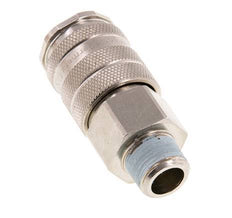 Nickel-plated Brass DN 10 Air Coupling Socket R 3/8 inch Male