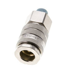 Nickel-plated Brass DN 10 Air Coupling Socket R 1/4 inch Male Double Shut-Off