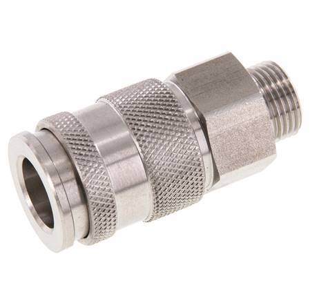 Stainless steel DN 10 Air Coupling Socket G 3/8 inch Male