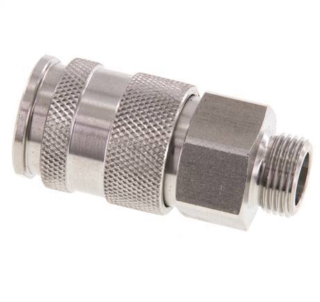 Stainless steel DN 10 Air Coupling Socket G 3/8 inch Male