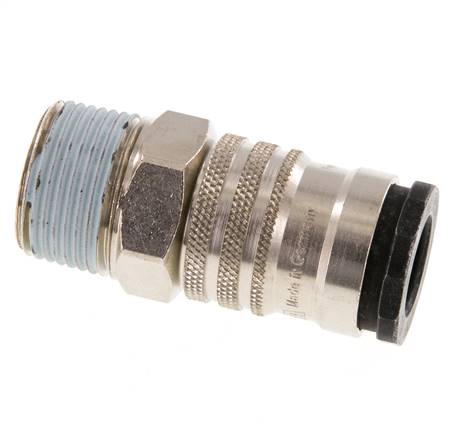 Staal/Messing DN 10 Luchtkoppeling Snelkoppeling R 1/2 inch Buitendraad