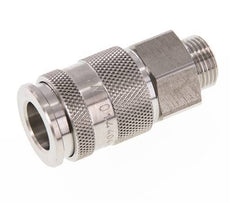 Stainless Steel 316L DN 10 Air Coupling Socket G 3/8 inch Male