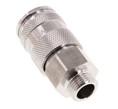 RVS 316L DN 10 Luchtkoppeling Snelkoppeling G 3/8 inch Buitendraad Double Shut-Off