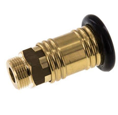 Messing DN 12 Luchtkoppeling Snelkoppeling G 1/2 inch Buitendraad