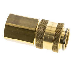 Brass DN 19 Air Coupling Socket G 3/4 inch Female Double Shut-Off