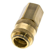 Brass DN 19 Air Coupling Socket G 3/4 inch Female Double Shut-Off