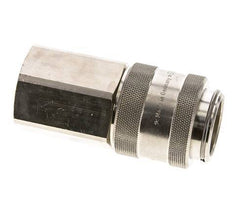 Nickel-plated Brass DN 19 Air Coupling Socket G 3/4 inch Female Double Shut-Off