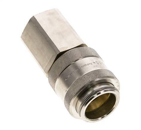 Nickel-plated Brass DN 19 Air Coupling Socket G 3/4 inch Female Double Shut-Off