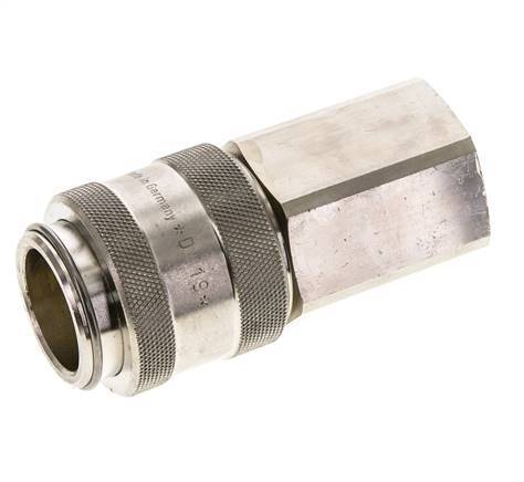 Nickel-plated Brass DN 19 Air Coupling Socket G 3/4 inch Female Double Shut-Off