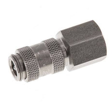 Stainless steel DN 2.7 (Micro) Air Coupling Socket G 1/8 inch Female Double Shut-Off