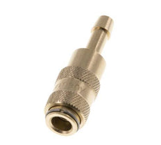 Brass DN 2.7 (Micro) Air Coupling Socket 4 mm Hose Pillar