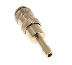 Brass DN 2.7 (Micro) Air Coupling Socket 4 mm Hose Pillar