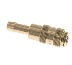 Brass DN 2.7 (Micro) Air Coupling Socket 5 mm Hose Pillar