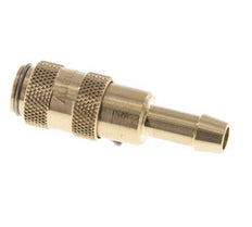 Brass DN 2.7 (Micro) Air Coupling Socket 5 mm Hose Pillar