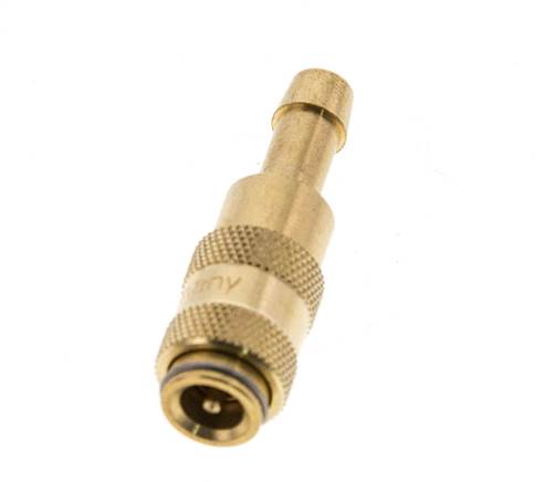 Messing DN 2.7 (Micro) Luchtkoppeling Snelkoppeling 5 mm Slangpilaar Double Shut-Off