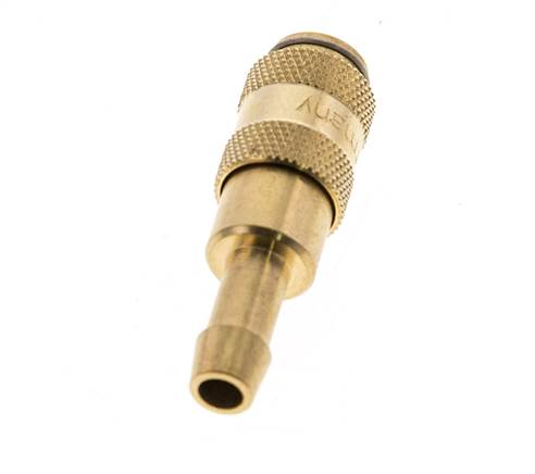 Messing DN 2.7 (Micro) Luchtkoppeling Snelkoppeling 5 mm Slangpilaar Double Shut-Off