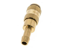 Messing DN 2.7 (Micro) Luchtkoppeling Snelkoppeling 5 mm Slangpilaar Double Shut-Off