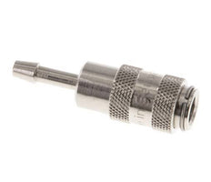 Nickel-plated Brass DN 2.7 (Micro) Air Coupling Socket 3 mm Hose Pillar