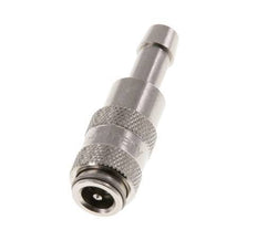 Nickel-plated Brass DN 2.7 (Micro) Air Coupling Socket 5 mm Hose Pillar Double Shut-Off