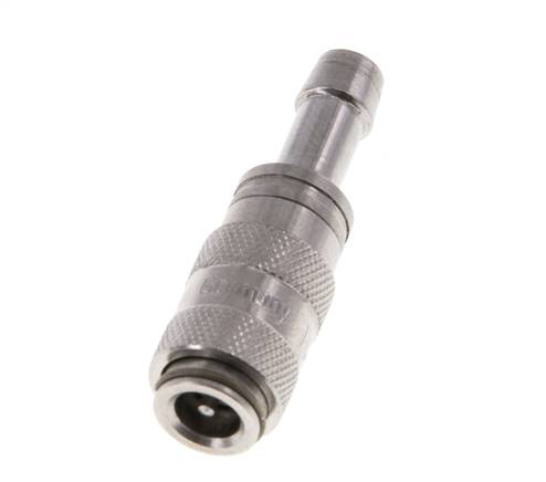 RVS 316L DN 2.7 (Micro) Luchtkoppeling Snelkoppeling 4 mm Slangpilaar