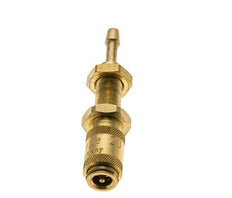 Messing DN 2.7 (Micro) Luchtkoppeling Snelkoppeling 3 mm Slangpilaar Schotkoppeling Double Shut-Off