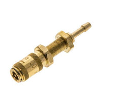 Messing DN 2.7 (Micro) Luchtkoppeling Snelkoppeling 3 mm Slangpilaar Schotkoppeling Double Shut-Off