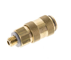 Messing DN 2.7 (Micro) Luchtkoppeling Snelkoppeling M5 Buitendraad Double Shut-Off